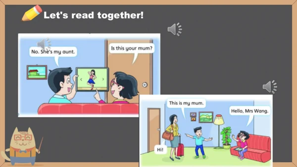 Unit 1 She’s my aunt  story time  课件（共25张PPT）