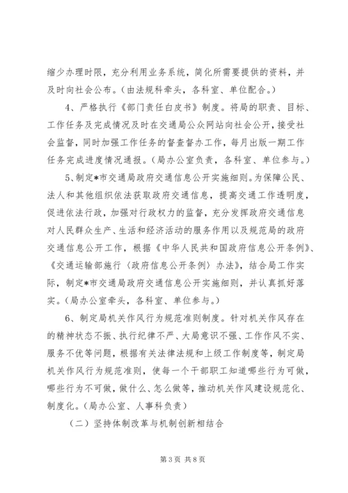 交通行政效能问责工作方案.docx