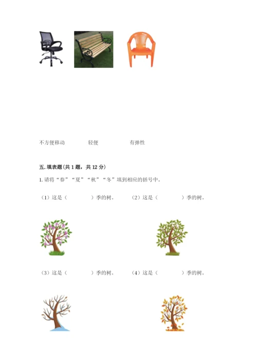 教科版小学二年级上册科学期末测试卷（精华版）.docx