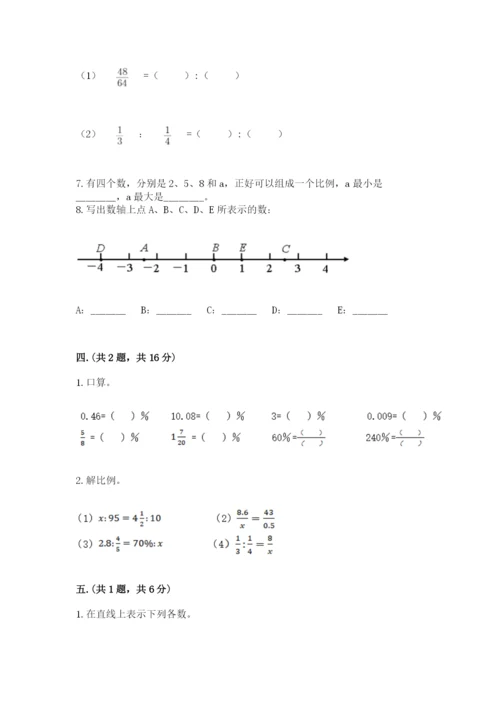 苏教版六年级数学下学期期末测试题附答案（综合卷）.docx