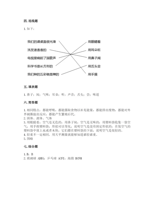 教科版一年级下册科学期末测试卷及参考答案（轻巧夺冠）.docx