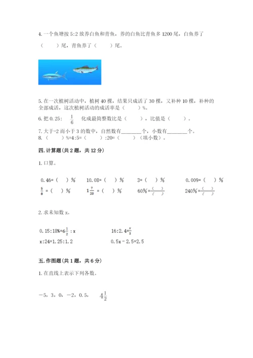 小学六年级下册数学期末卷含答案（满分必刷）.docx