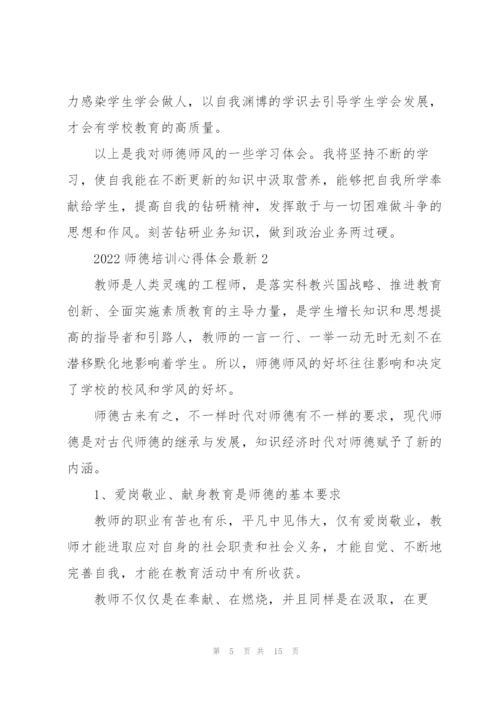 2022师德培训心得体会.docx