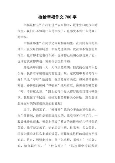 捡拾幸福作文700字-4.docx