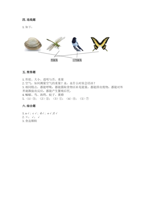 教科版一年级下册科学期末测试卷精品（全国通用）.docx