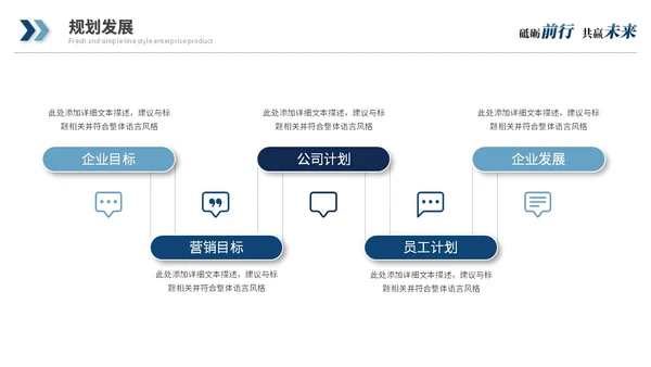 蓝色简约商务公司介绍企业介绍企业宣传产品介绍ppt模板