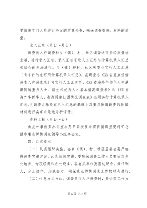 重点侨情调查实施方案 (4).docx