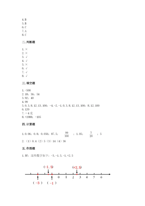 小升初六年级期末试卷及完整答案（易错题）.docx