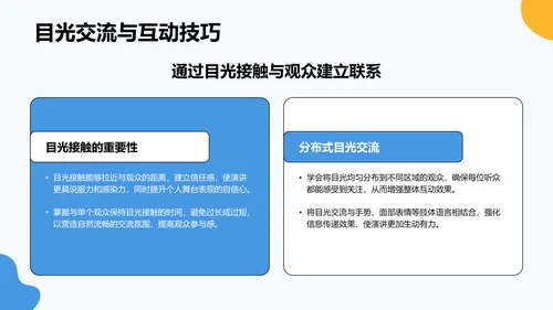 蓝色卡通风英语演讲比赛表现提升技巧PPT模板