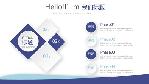 蓝色大气医疗器械年年终总结动态PPT