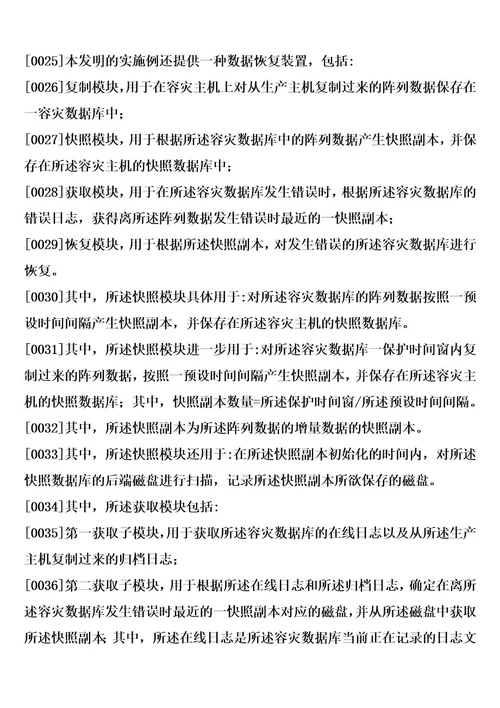 一种数据恢复方法及装置制造方法