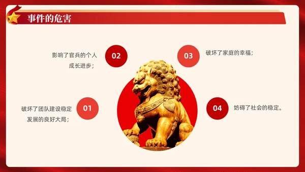 红色简约风部队法纪教育宣传课件PPT