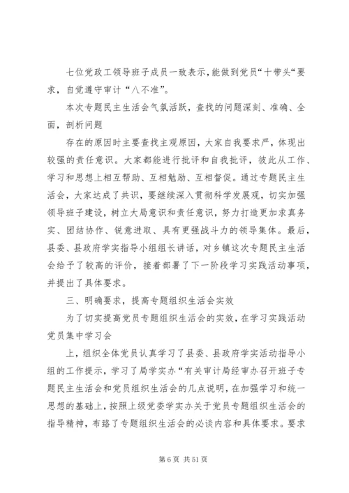 民主生活专题报告.docx