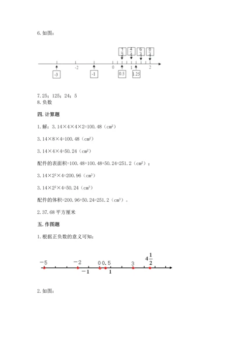 人教版六年级下册数学期末测试卷精编.docx