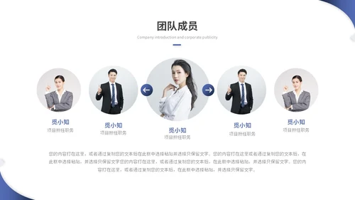蓝色简约商务商业计划书项目招商合作ppt模板