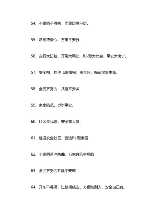 物业小区安全提示标语.docx