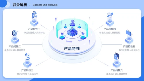 蓝色25D立体科技互联网公司汇报工作汇报工作总结汇报PP