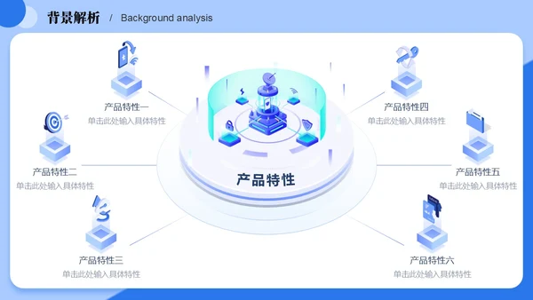 蓝色25D立体科技互联网公司汇报工作汇报工作总结汇报PP