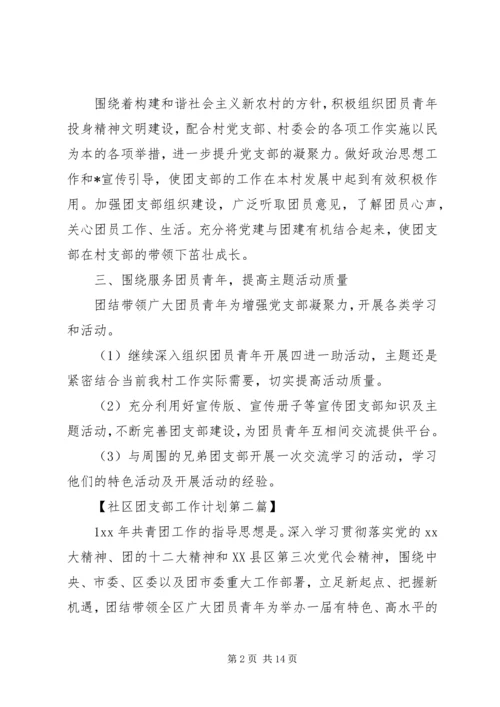 社区团支部工作计划范文.docx