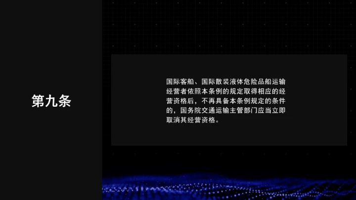 全文学习普法2025年9月28日修订的《中华人民共和国国际海运条例》PPT课件