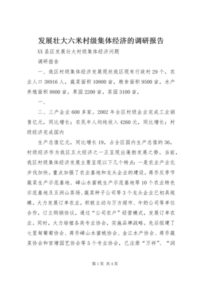 发展壮大六米村级集体经济的调研报告 (4).docx