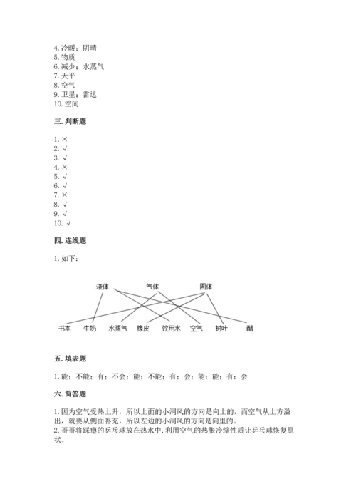 教科版三年级上册科学《期末测试卷》精品（典型题）.docx
