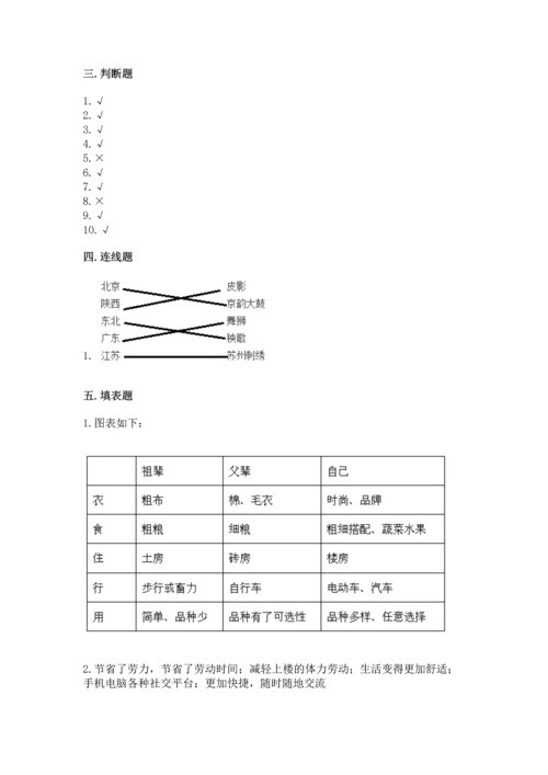 部编版四年级下册道德与法治《期末测试卷》附答案（达标题）.docx