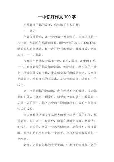一中你好作文700字.docx
