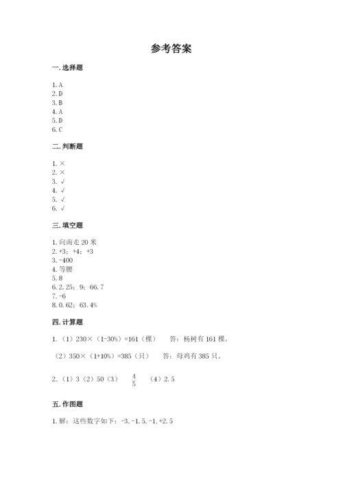 松阳县六年级下册数学期末测试卷word.docx