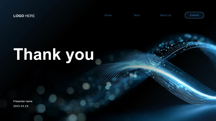 蓝色科技风商务培训PPT主题