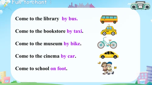 Unit 2 Ways to go to school PA Let's talk 课件（共19张P