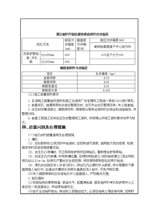 旋挖桩施工技术交底同名739