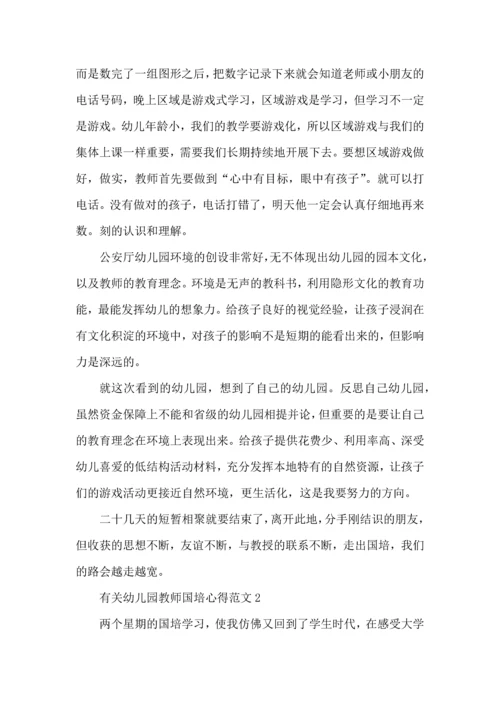 有关幼儿园教师国培心得范文五篇.docx