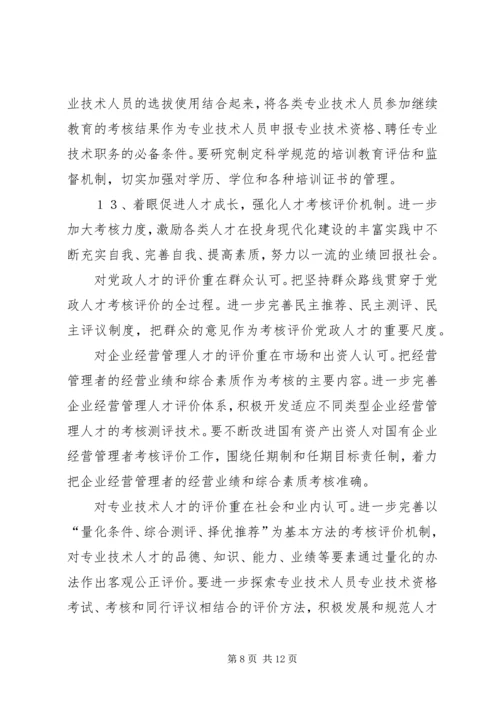 人才强市战略意见.docx