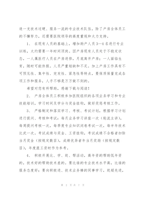 20XX年医院产科工作计划范文.docx