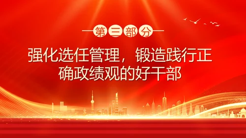 政绩观引领高质量发展PPT模板