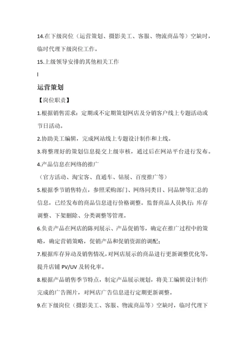 电商部岗位流程及职责.docx