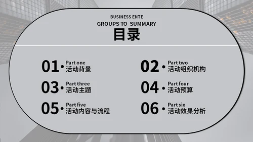 写字楼活动策划商务风通用PPT模板