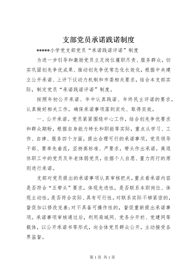 支部党员承诺践诺制度.docx