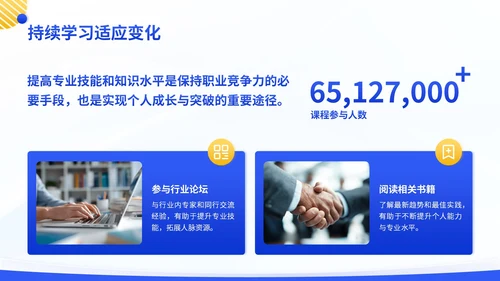 蓝色商务风竞聘述职PPT模板