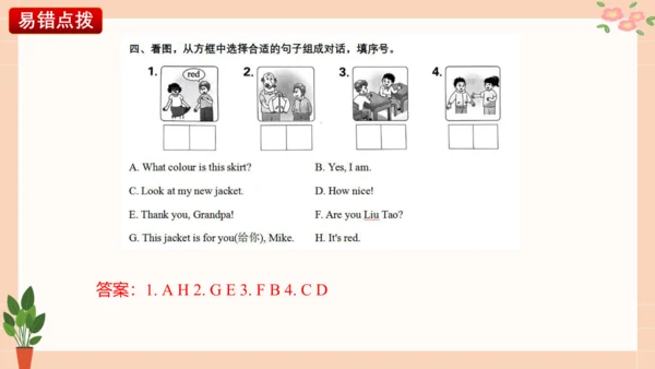 Unit 5 Look at me（复习课件）-2023-2024学年三年级英语上册期末核心考点集训