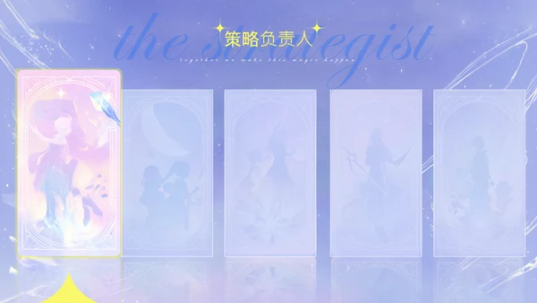 紫色塔罗梦幻风组员介绍PPT模板