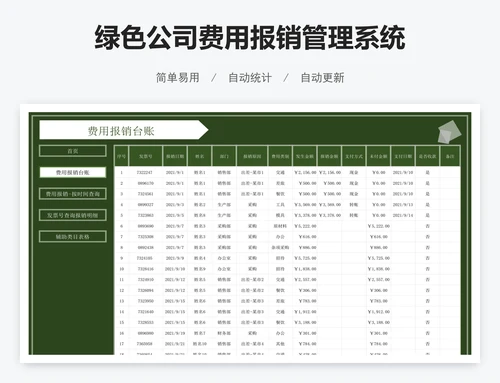 绿色公司费用报销管理系统