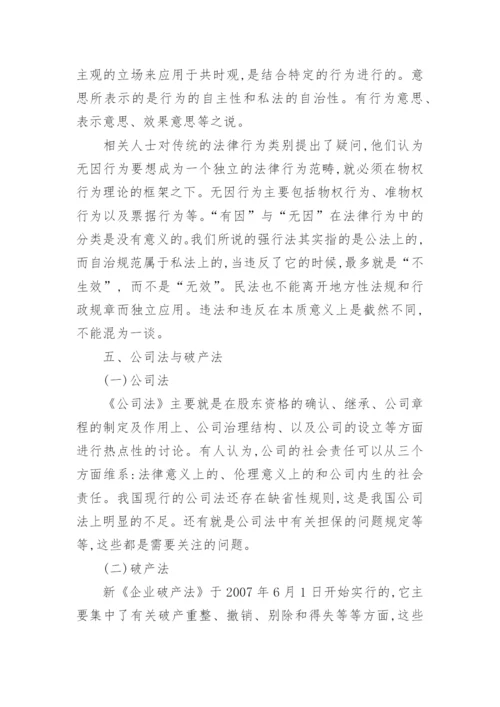 浅谈民商法学毕业论文.docx