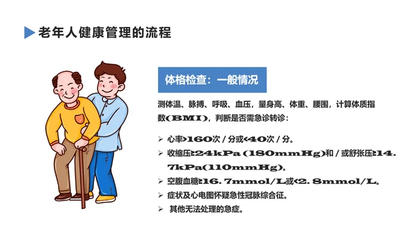 老年人健康管理知识养老院PPT模板