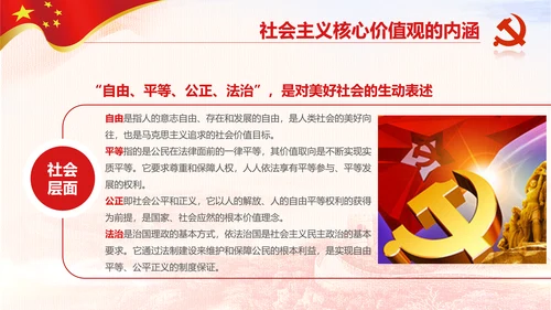 新时代培育社会主义核心价值观PPT模板
