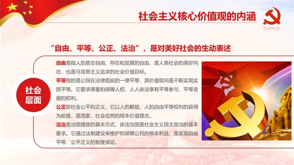 新时代培育社会主义核心价值观PPT模板