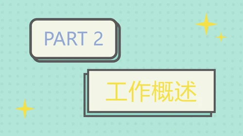 绿色扁平孟菲斯风格PPT模板