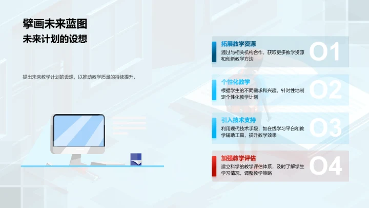 教学工作季度报告PPT模板