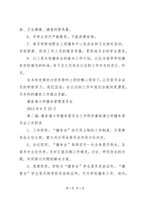 康家滩小学膳食委员会工作计划.docx